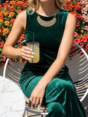 Rhinestone gold-tone metal necklace